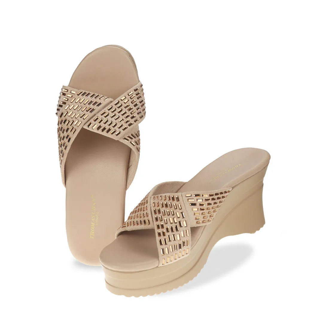 [EXTRA 20% off at cart] Diamond Crisscross Cushioned Heels