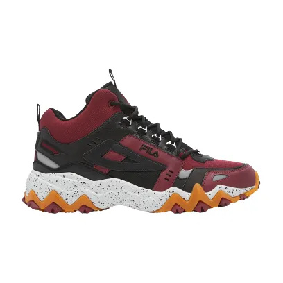 Fila Men's Oakmont TR Mid Shoes - Tawny Port / Black / Glacier Gray