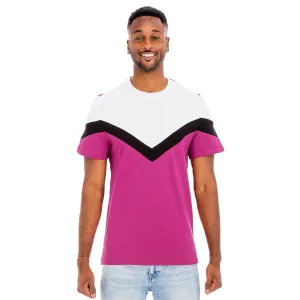 Fuchsia Chevron Colorblock Tee