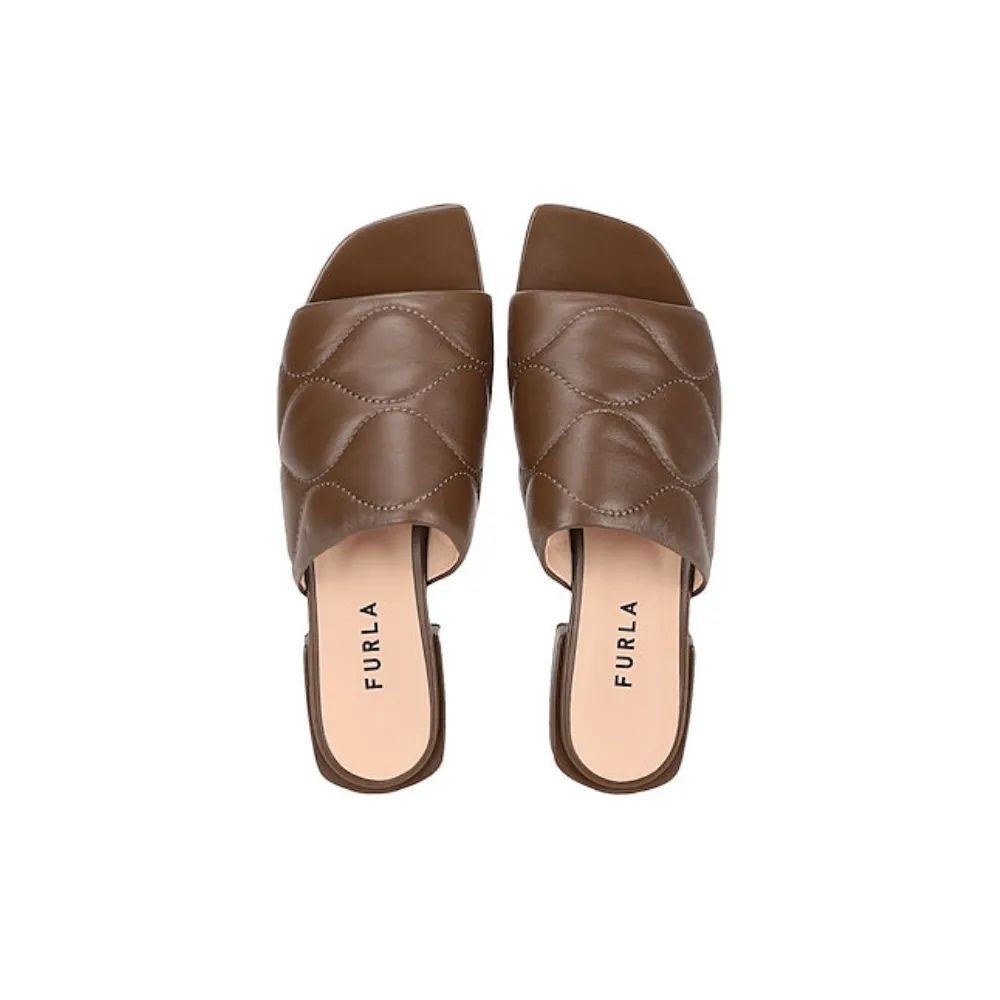 Furla Women's Block Mule Sandals T.20 - Brown