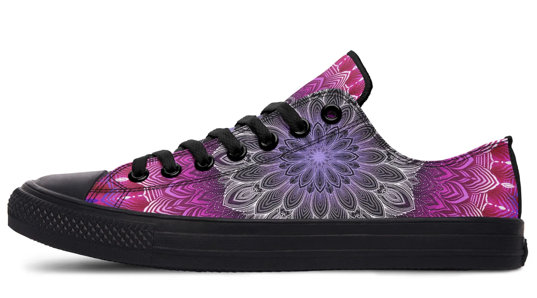 Glowing Mandala Low Top Shoes