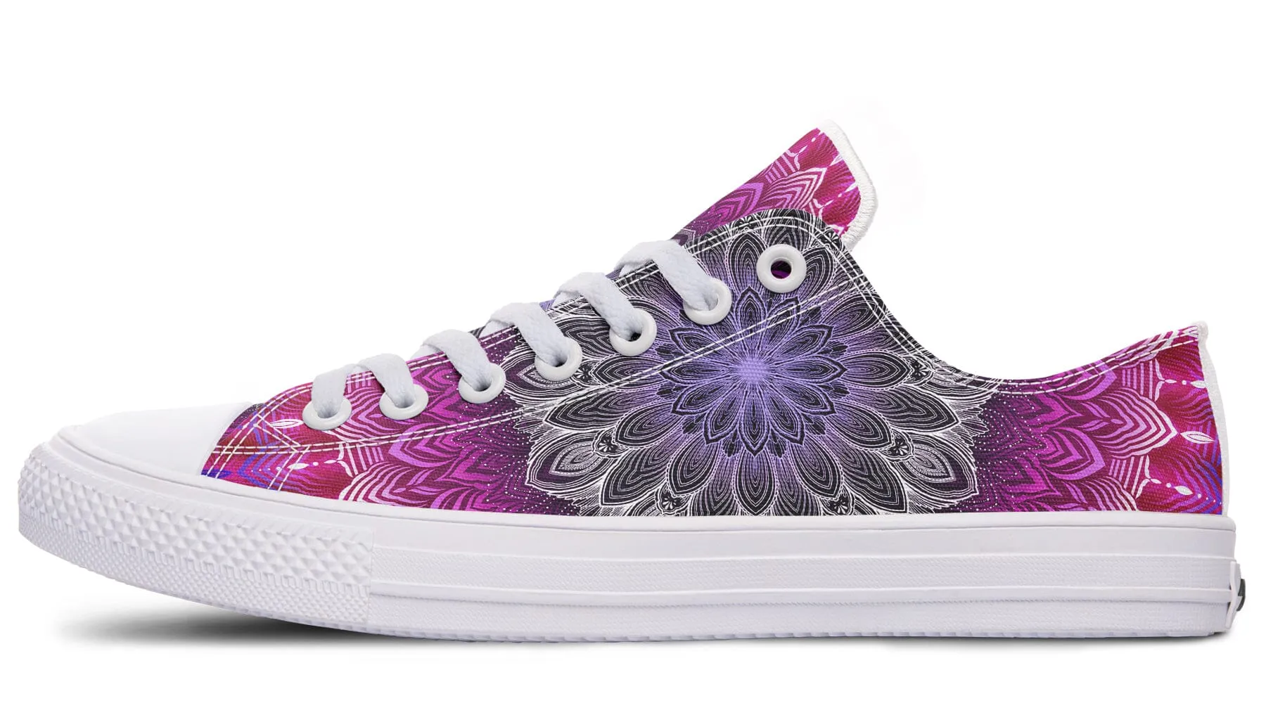 Glowing Mandala Low Top Shoes