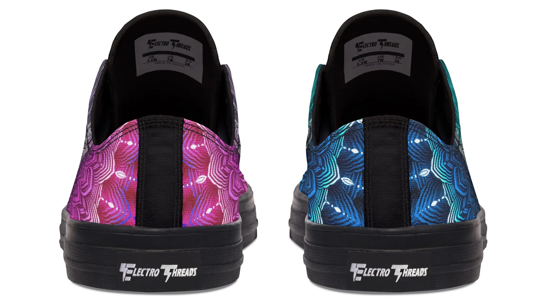 Glowing Mandala Low Top Shoes