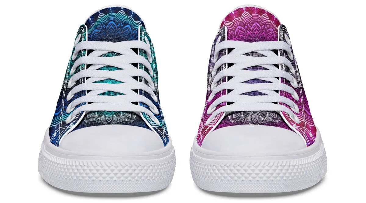 Glowing Mandala Low Top Shoes