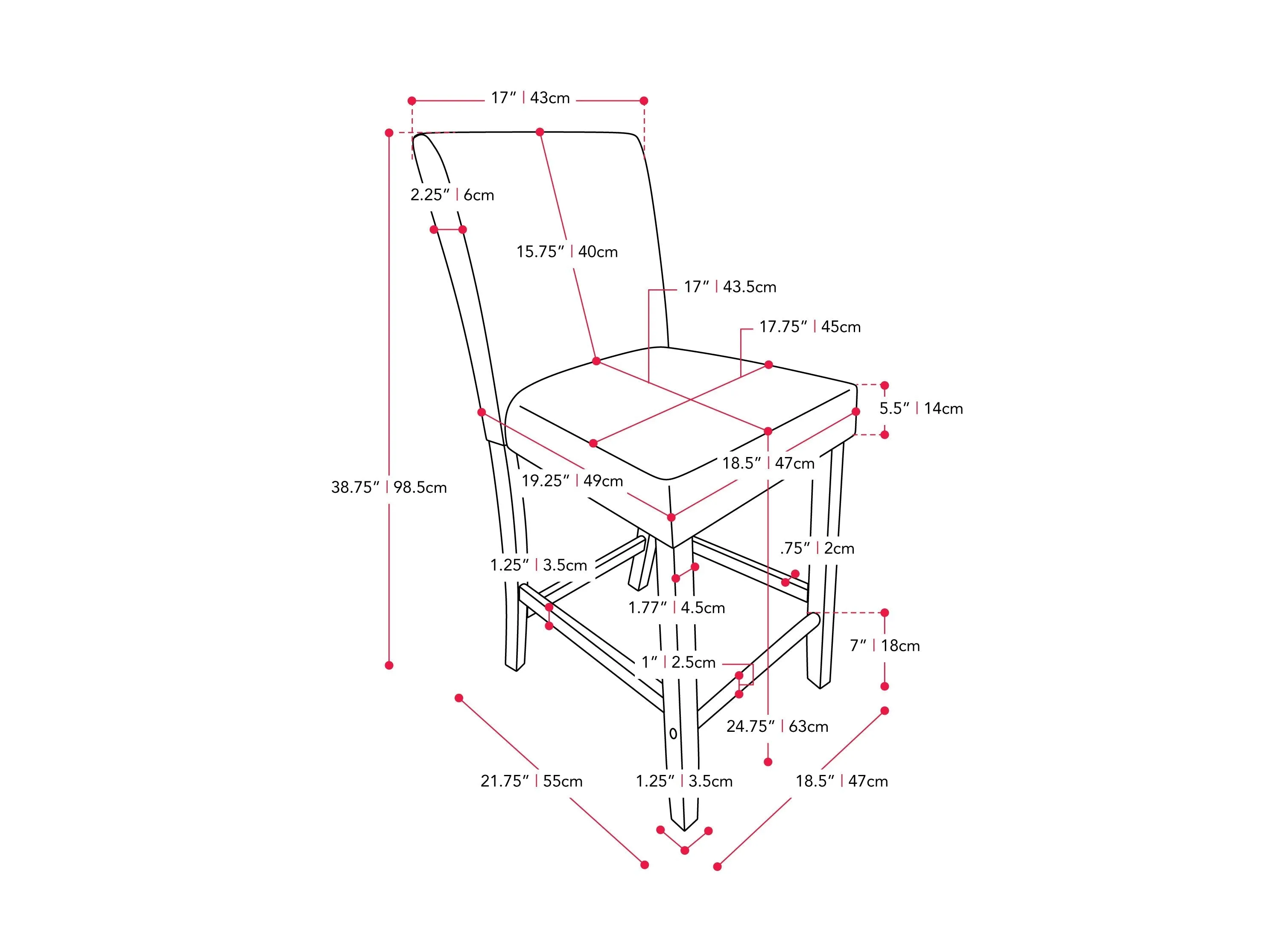 Grey Fabric Counter Height Stool