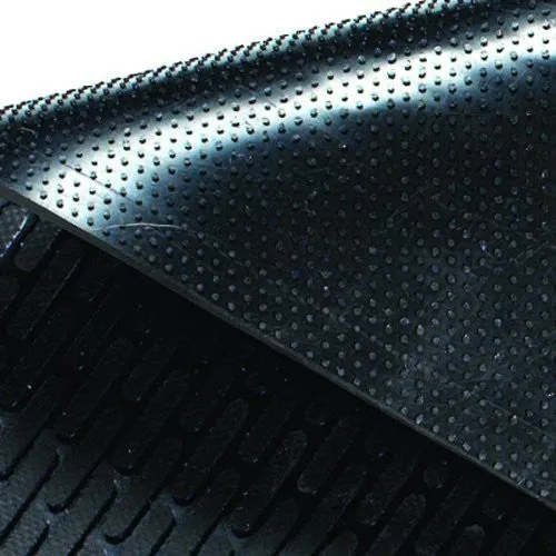 Guardian Clean Step Scraper Floor Mat, Rubber, 4'x6', Black