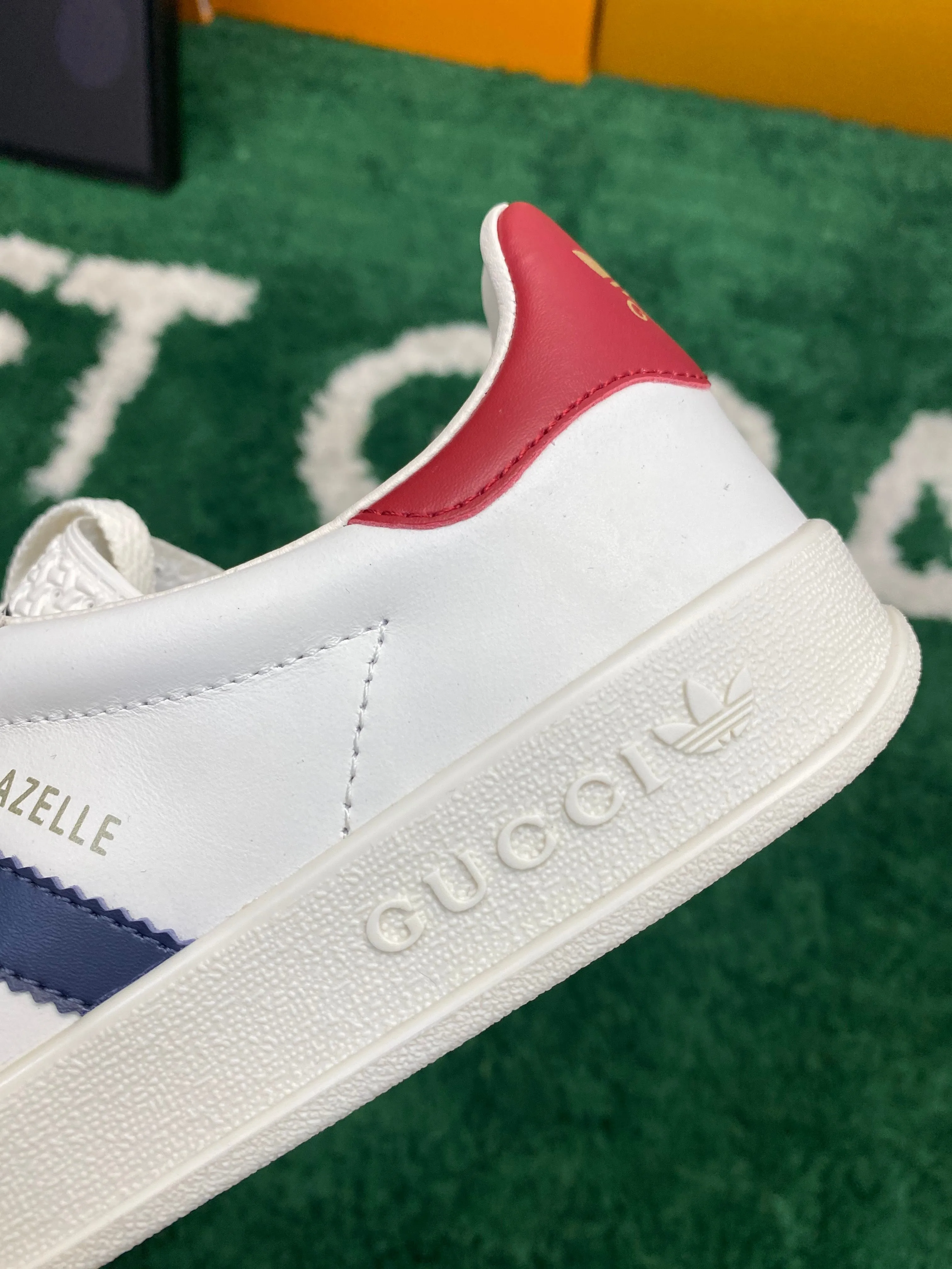 Gucci x Adidas Gazelle Off-white Suede Sneaker