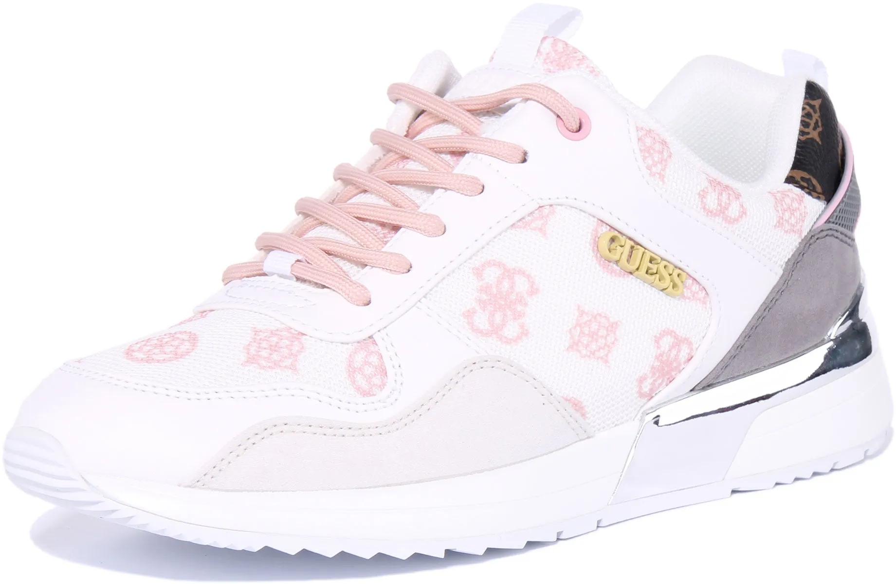 Guess Metz In White Pink For Women