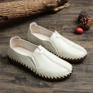 Handmade Leather Sneaker Women's Casual Shoes LRSS04 Loafers