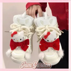 Hello Kitty Women's Casual Sneakers Cotton Shoes