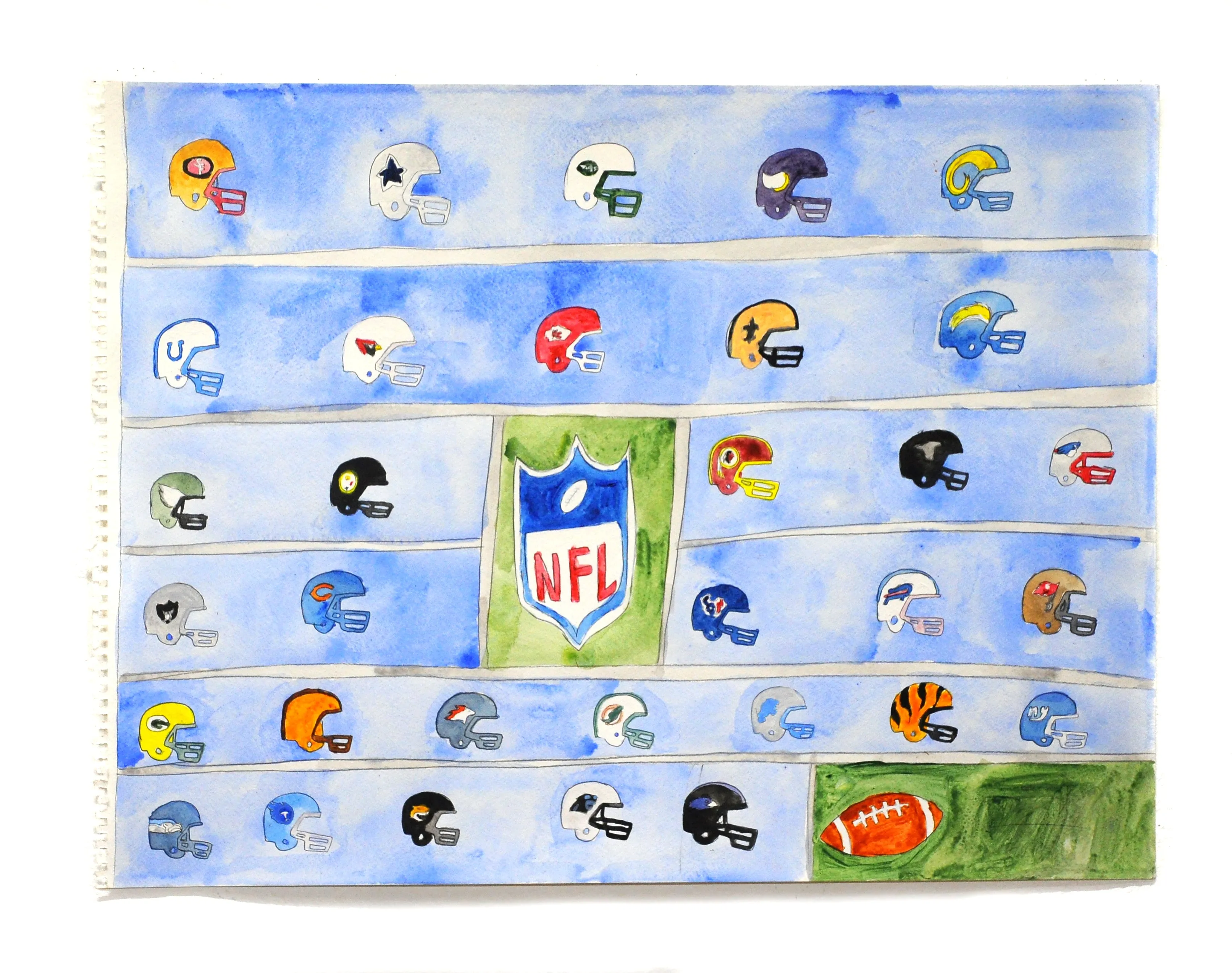 Helmets of the NFL Teams (D8885)