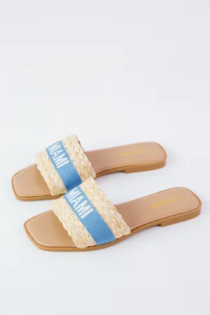 Hint Miami Band Sandal, Blue Miami