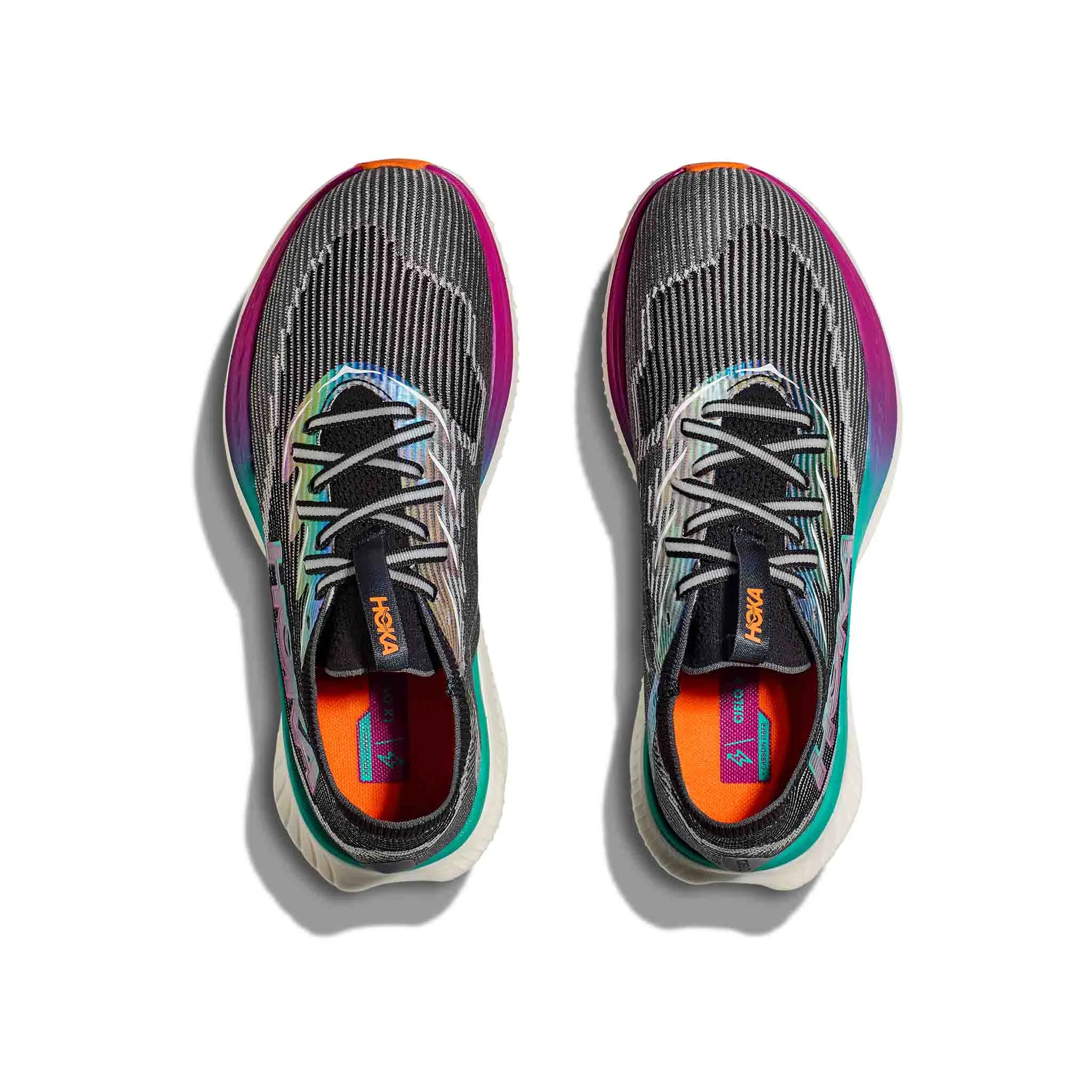 HOKA | Unisex Cielo X1 Running Shoes - Black/Electric Aqua