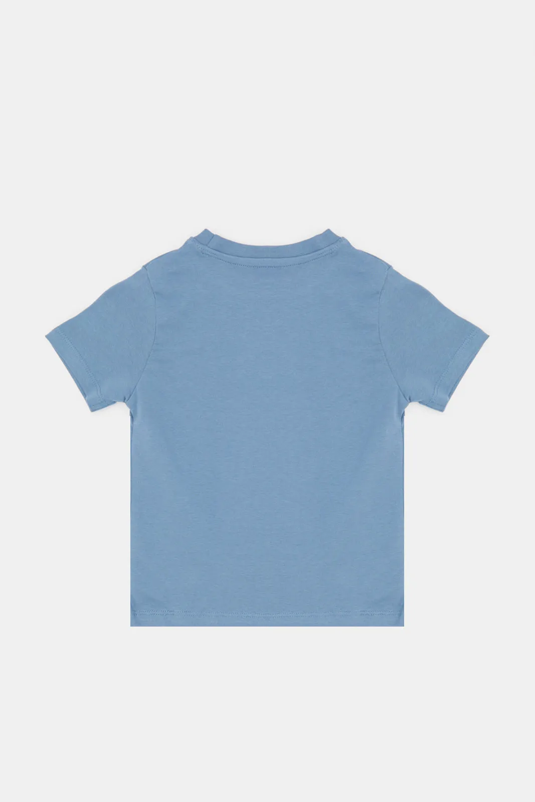 Infant Boys Blue Dolphin Printed T-Shirt