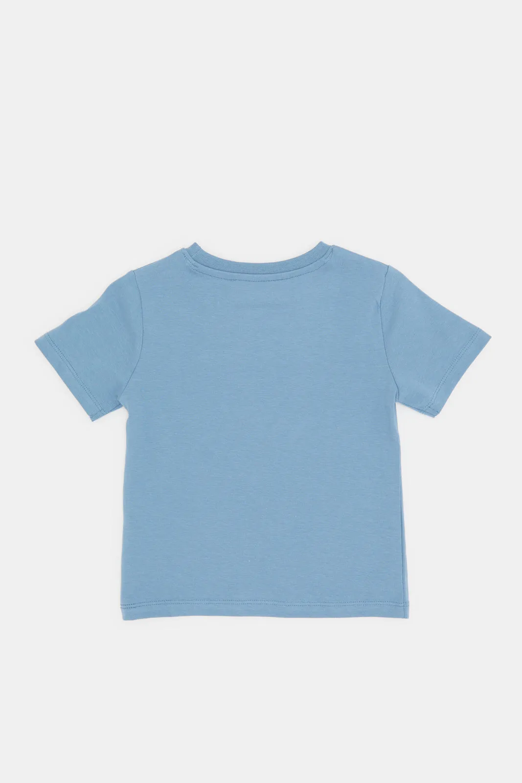 Infant Boys Blue Printed T-Shirt