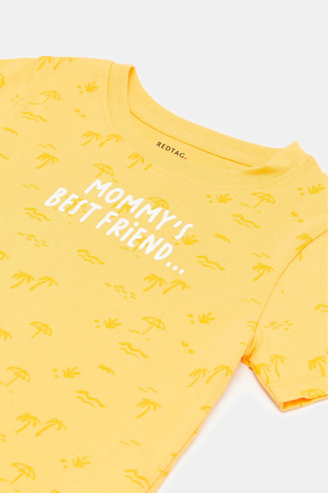 Infant Boys Mustard Mommy Best Friend T-Shirt