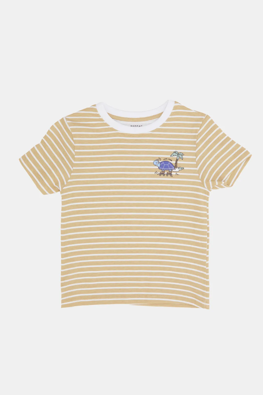 Infant Boys Rust Striped T-Shirt