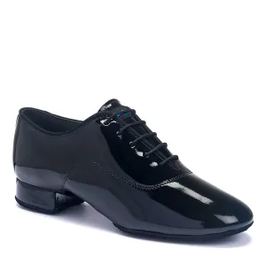 International Dance Shoes IDS Tango_sale Ballroom Men's Standard Dance Shoe in Black Patent Leather in Stock