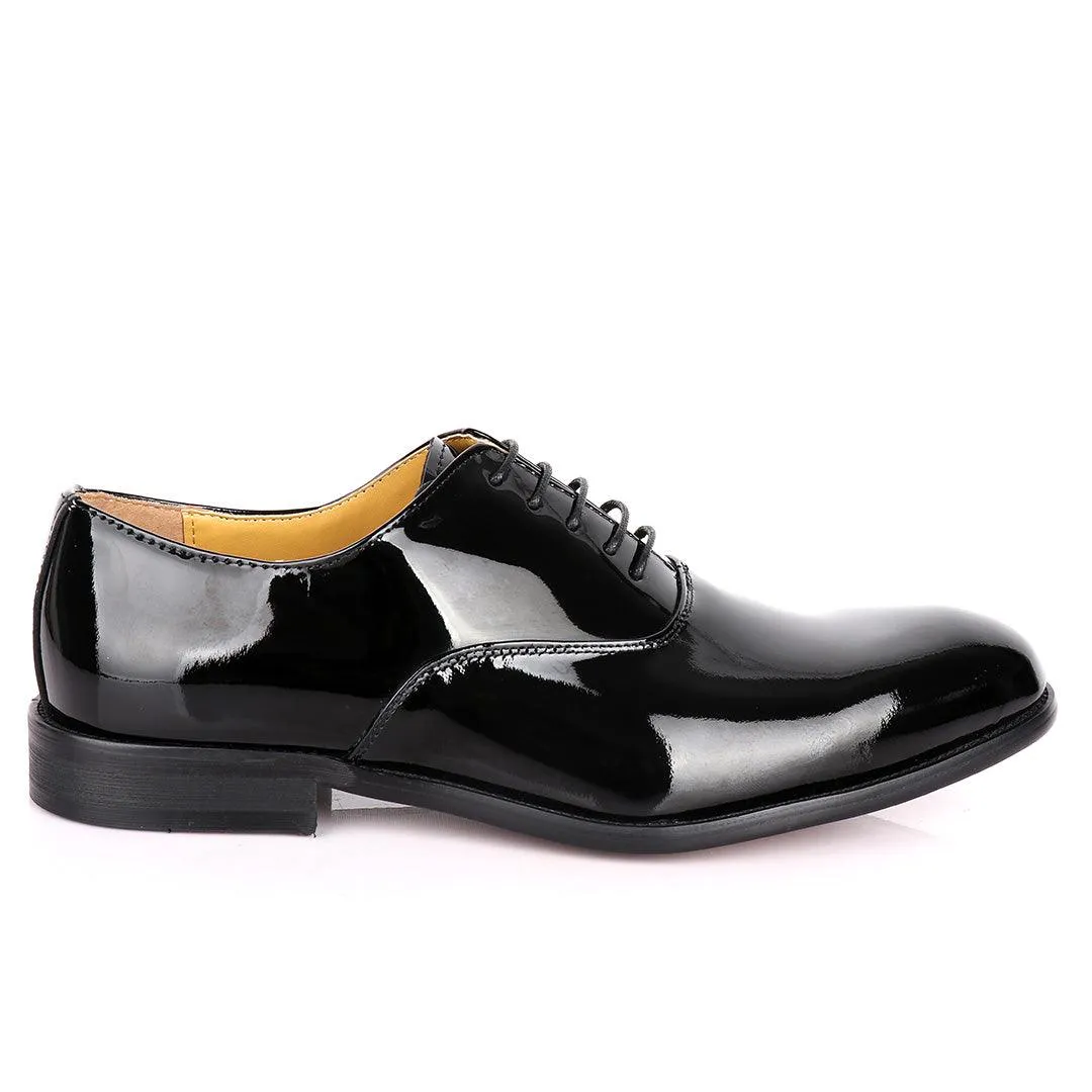 J.M Weston Black Wetlips Luxury Men's Leather Shoe