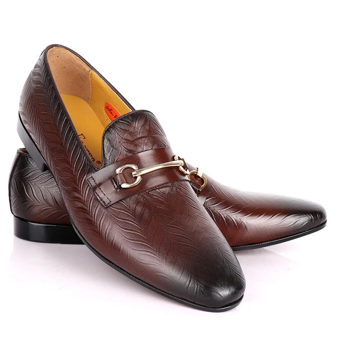 John Foster Chain Well Patterned Slick Men's Shoes