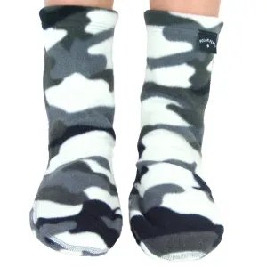 Kids' Fleece Socks - Snow Camo