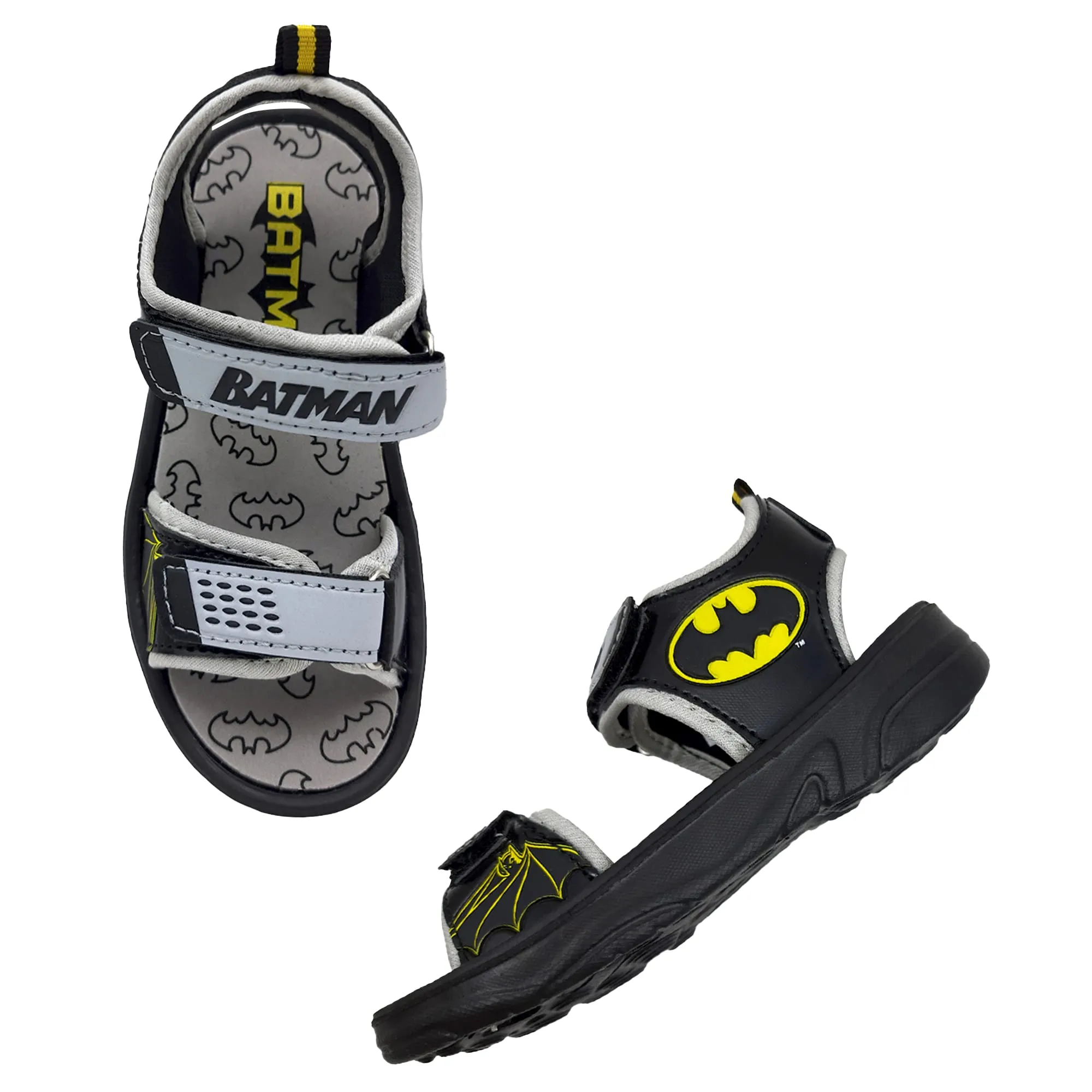 Kidsville Batman Printed Sandals For Boys