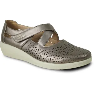 KOZI Women Comfort Casual Shoe OY3230 Wedge Mary Jane Bronze