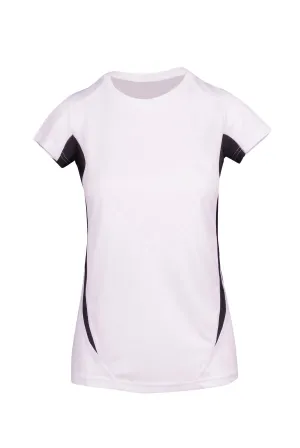 Ladies Accelerator Training T-Shirt - White/Black