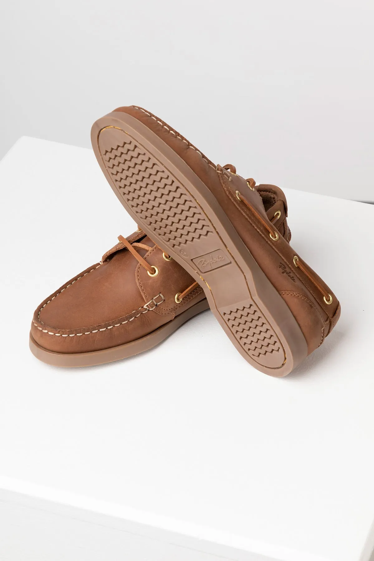 Ladies Leather Deck Shoes - Reighton