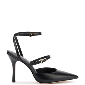 Larroude Kris Pump In Black Leather