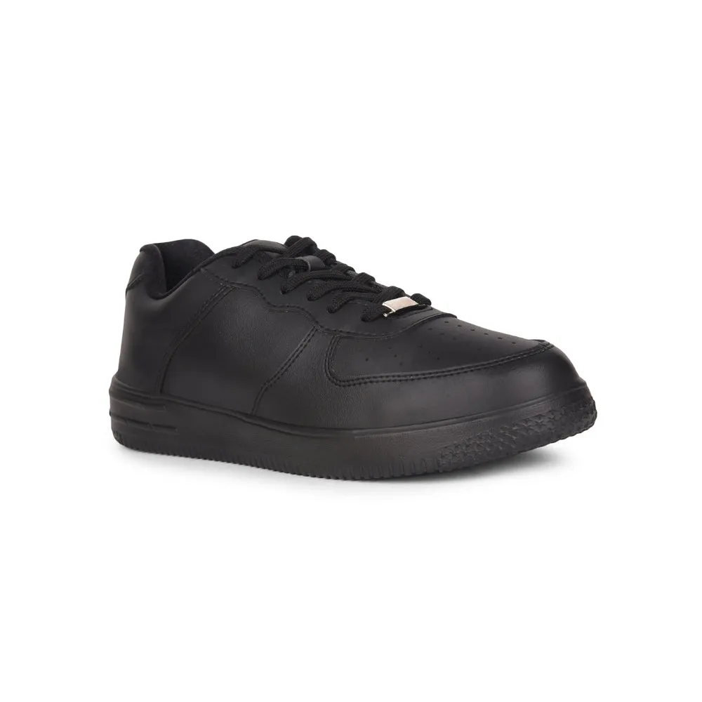 Leap7x Casual Black Lacing Sneakers For Men SPORTSTAR1 By Liberty