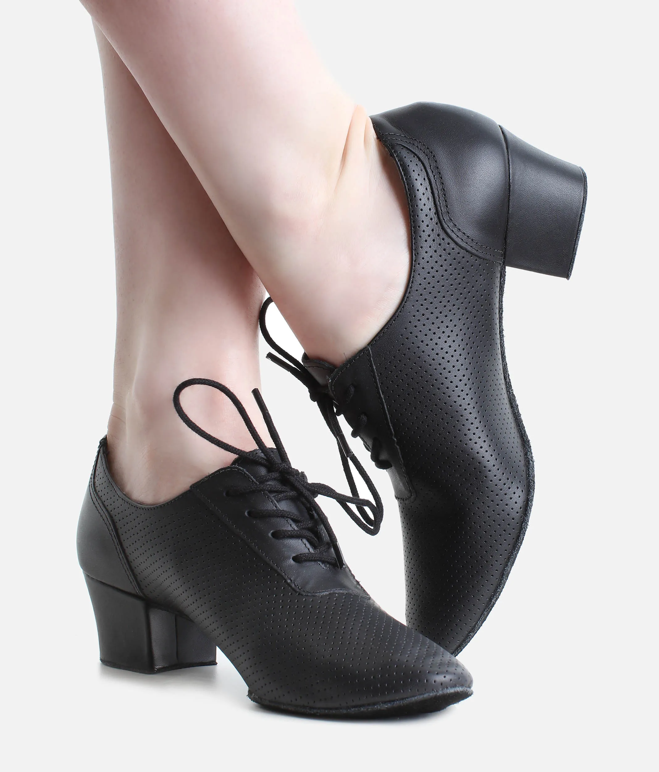 Leather Lace-Up Ballroom Shoe, Practice Shoes - BL54