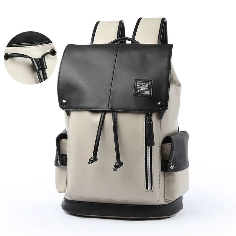 Leather Laptop Waterproof Travel Quality Backpack Bag