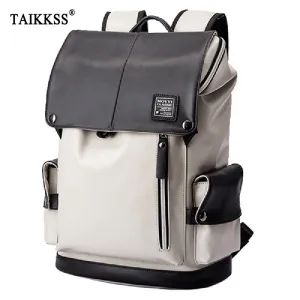 Leather Laptop Waterproof Travel Quality Backpack Bag