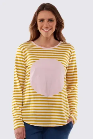 Mable Spot Tee in Mustard