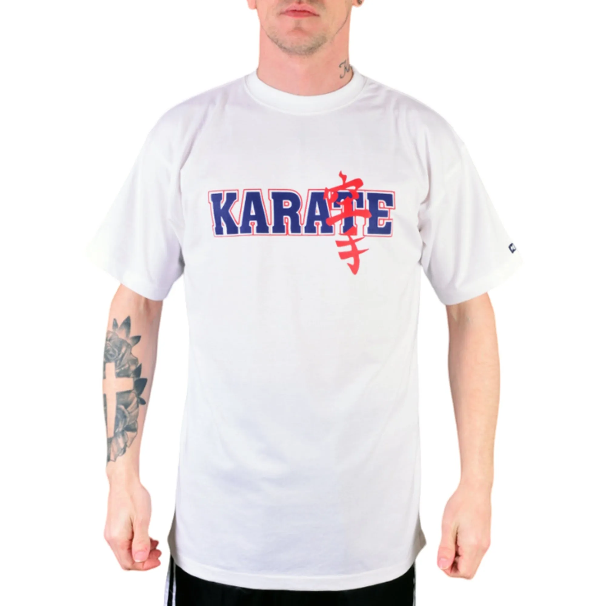 MAR-084A | White Round-Neck Karate T-Shirt (OD)