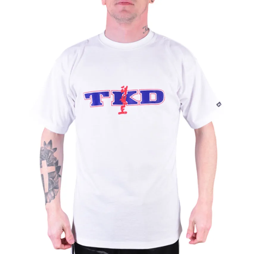 MAR-084D | White Round-Neck Taekwondo T-Shirt (OD)