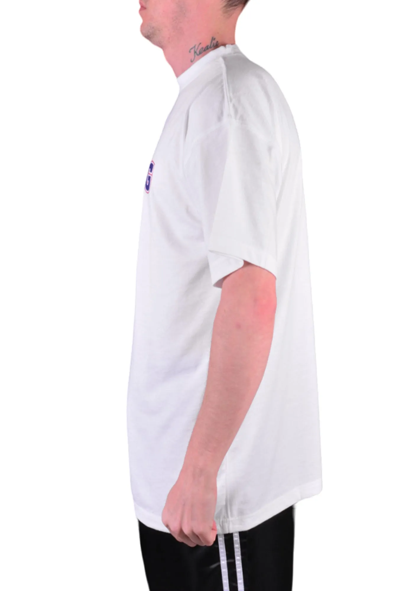 MAR-084F | White Round-Neck Boxing T-Shirt (OD)