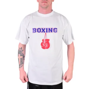 MAR-084F | White Round-Neck Boxing T-Shirt (OD)