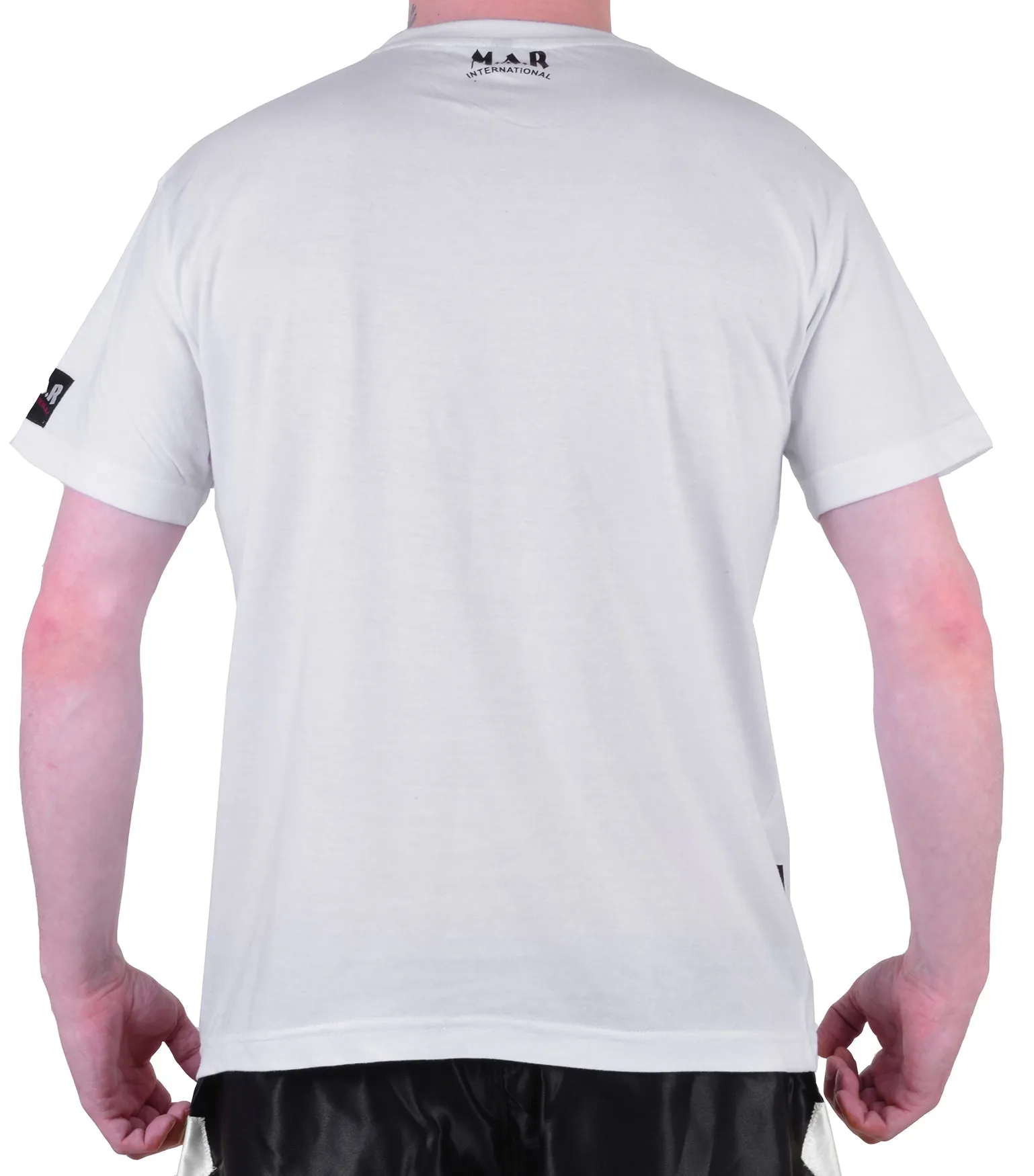 MAR-084F | White Round-Neck Kickboxing T-Shirt