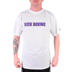 MAR-084G | White Round-Neck Kick Boxing T-Shirt (OD)