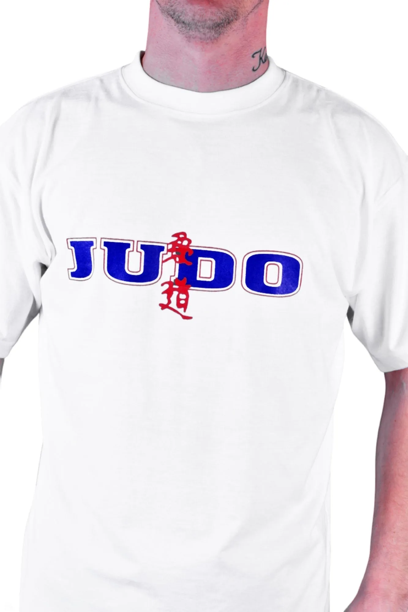 MAR-084H | White Round-Neck Judo T-Shirt (OD)