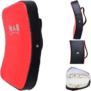 MAR-208D | Red Black Heavy Duty Curved Standard Striking Shield