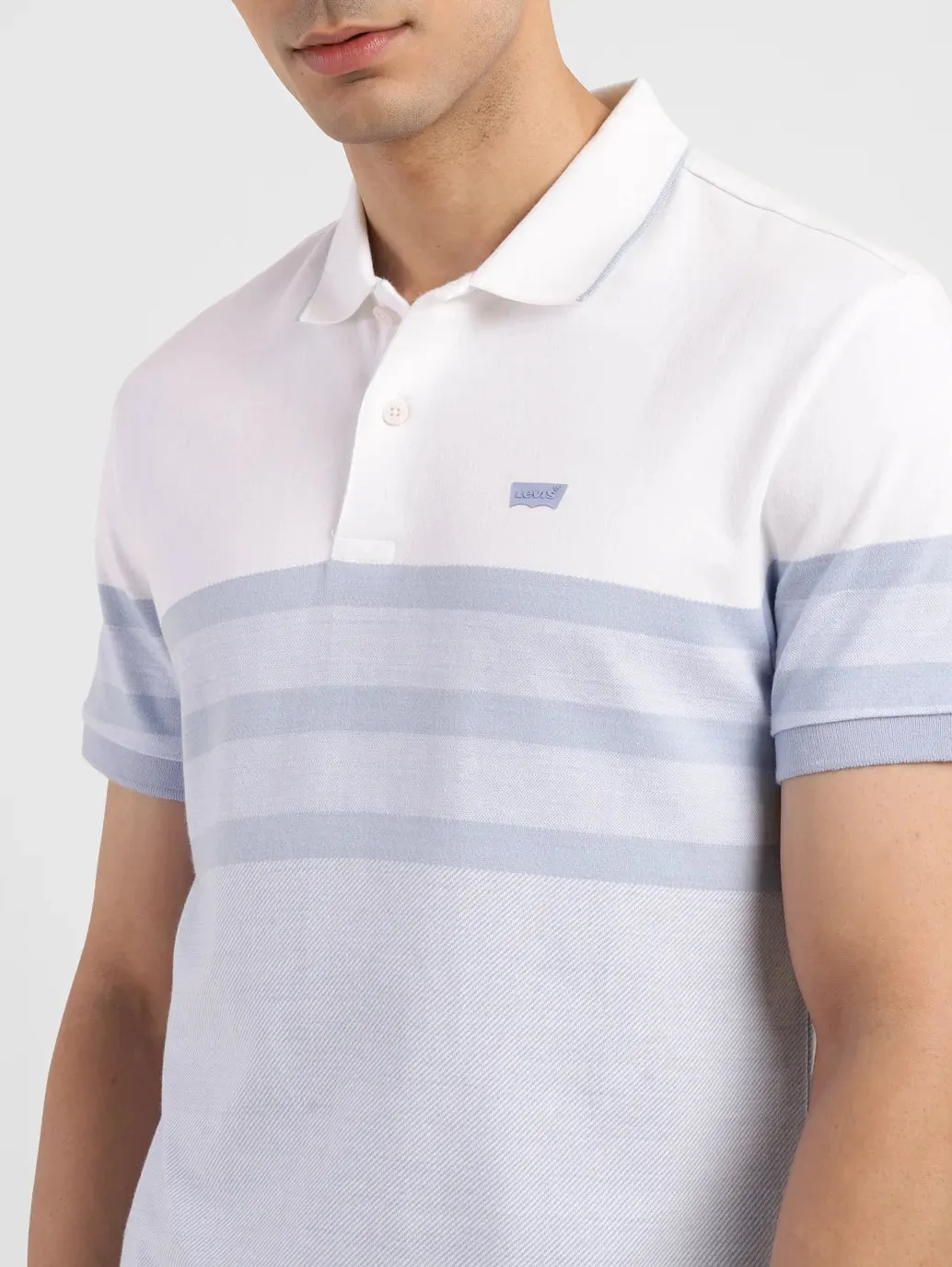 Men's Colorblock Slim Fit Polo T-shirt