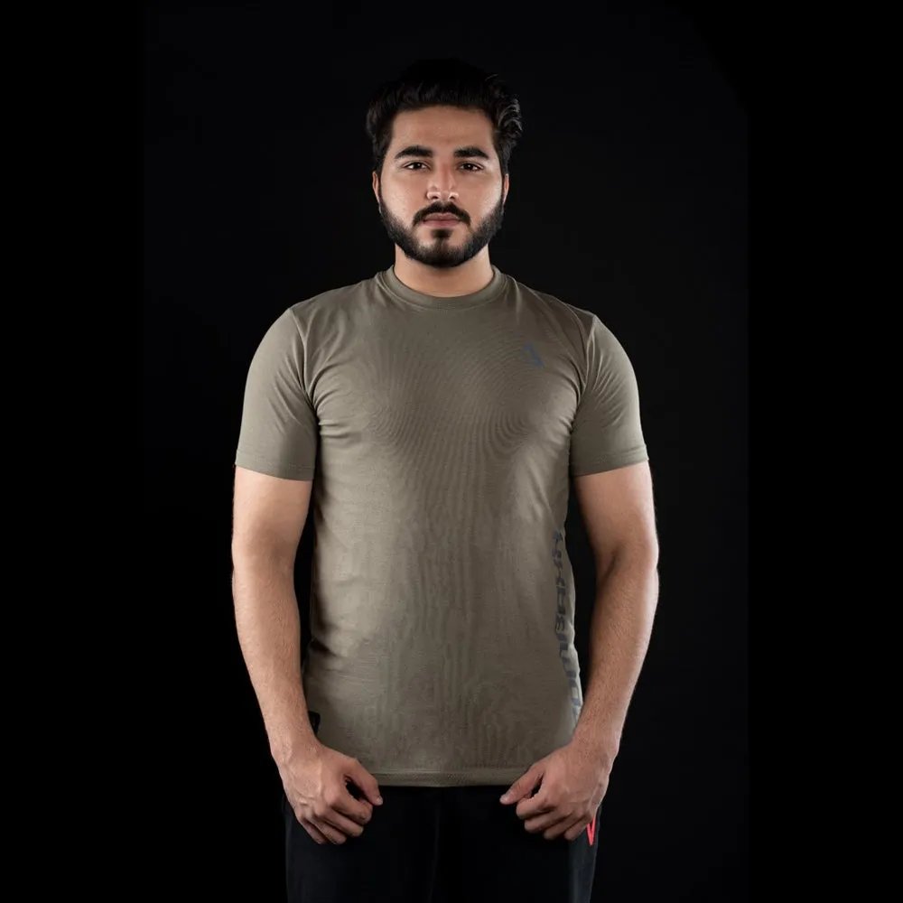 MEN’S COTTON TEE PRO OLIVE (SIDE LOGO)