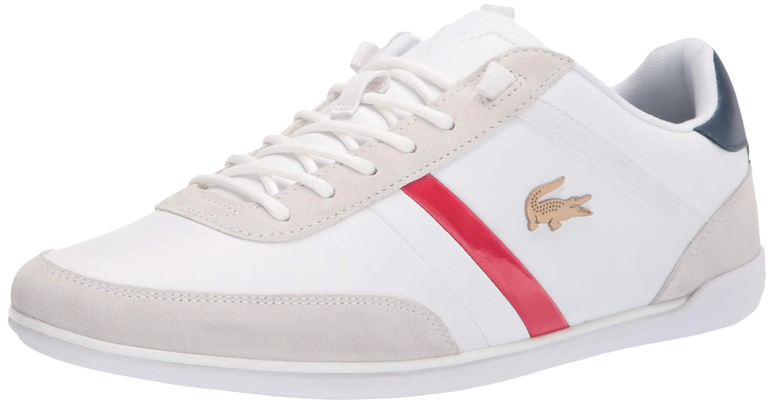 Men's Shoes Lacoste GIRON 0721 1 Lace Up Sneakers 41CMA0050286 WHITE / RED