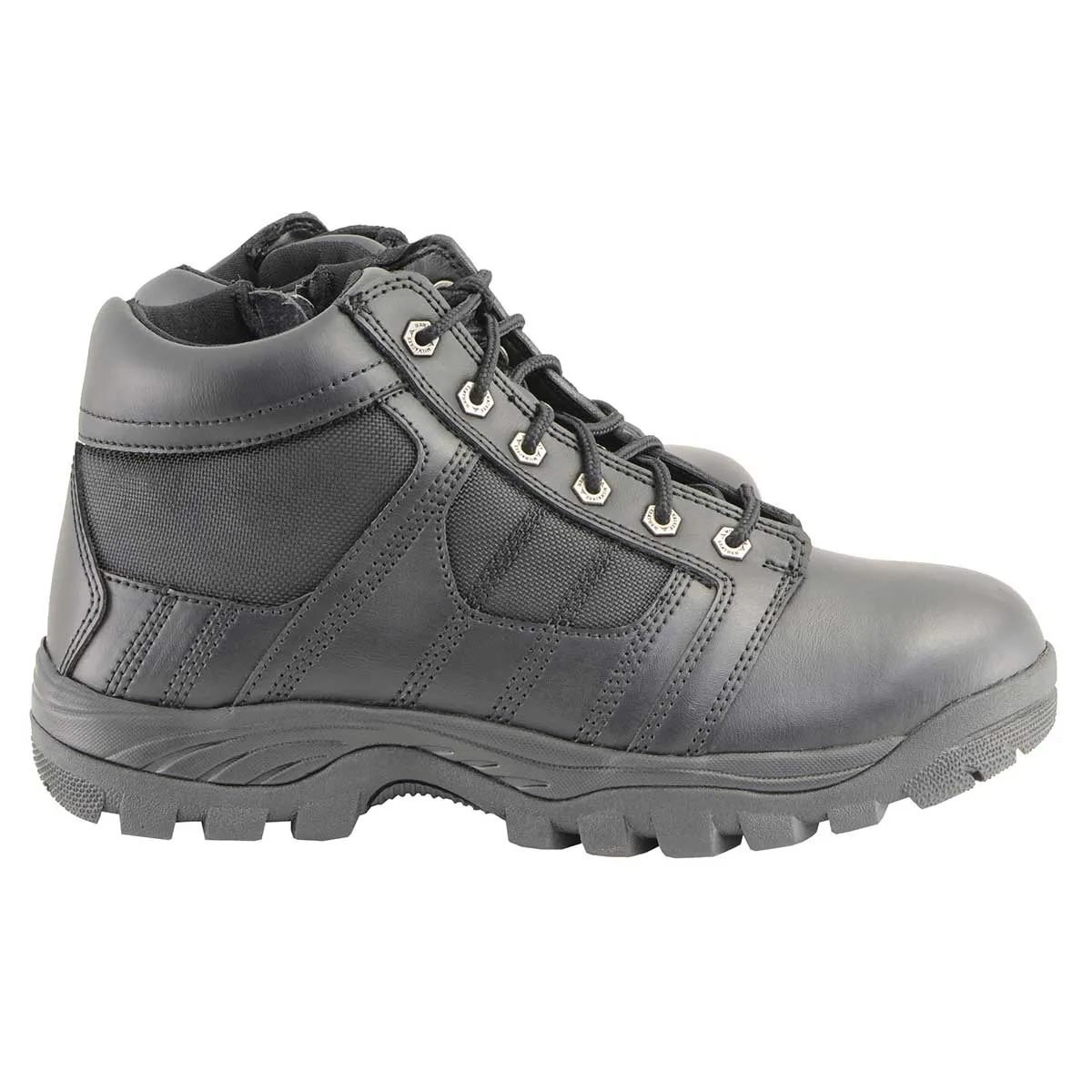 Milwaukee Leather MBM9131 Men’s Black Lace-Up Waterproof Work Shoes