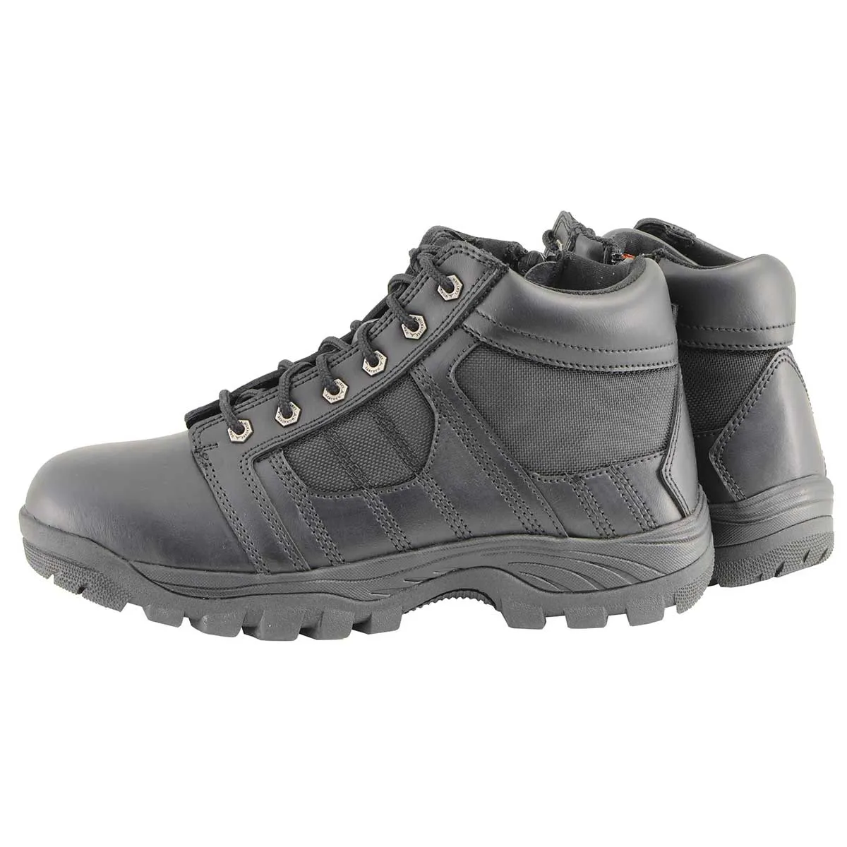 Milwaukee Leather MBM9131 Men’s Black Lace-Up Waterproof Work Shoes