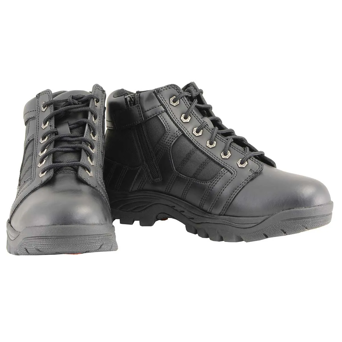 Milwaukee Leather MBM9131 Men’s Black Lace-Up Waterproof Work Shoes