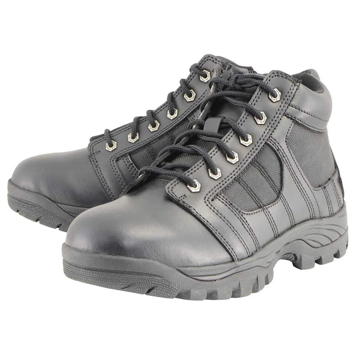 Milwaukee Leather MBM9131 Men’s Black Lace-Up Waterproof Work Shoes